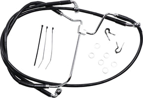 Drag Specialties Line Brk 14 16 Flht B+10 BRAKE LINES-HOSES-STAINLESS ST Drag Specialties
