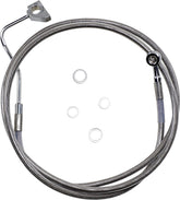 Drag Specialties Line Br 14 5 Fl W/Abs S+4 BRAKE LINES-HOSES-STAINLESS ST Drag Specialties