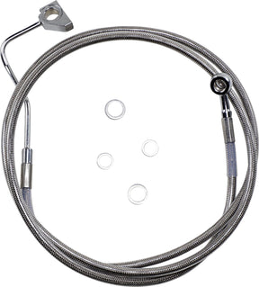 Drag Specialties Line Br 14 5 Fl W/Abs S+4 BRAKE LINES-HOSES-STAINLESS ST Drag Specialties