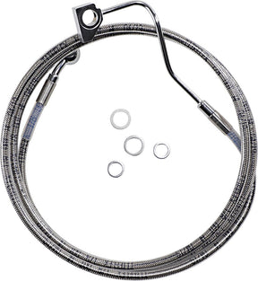 Drag Specialties Extended Length Front Stainless Steel Brake Line Kit Brake Lines Hoses Stainless Drag Specialties