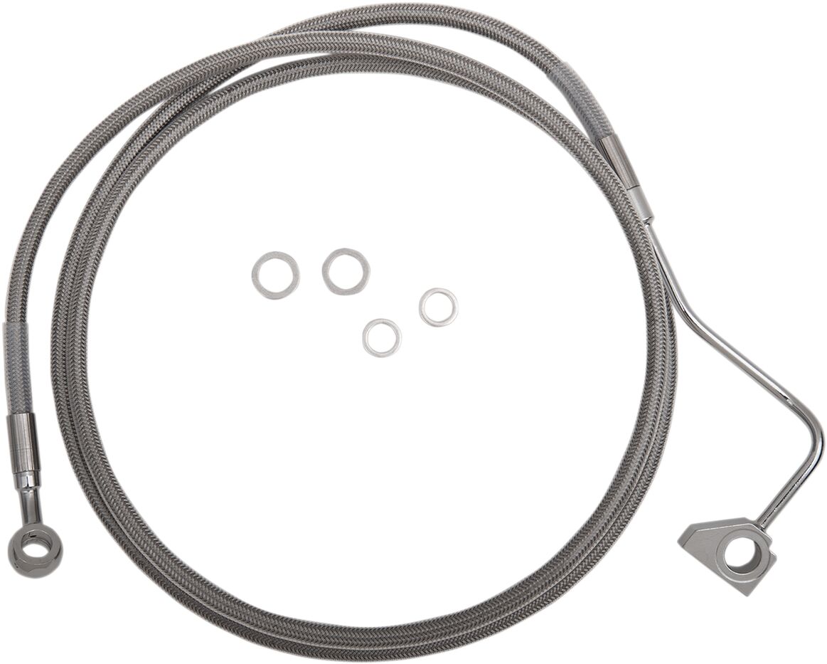 Drag Specialties Extended Length Front Stainless Steel Brake Line Kit Brake Lines Hoses Stainless Drag Specialties