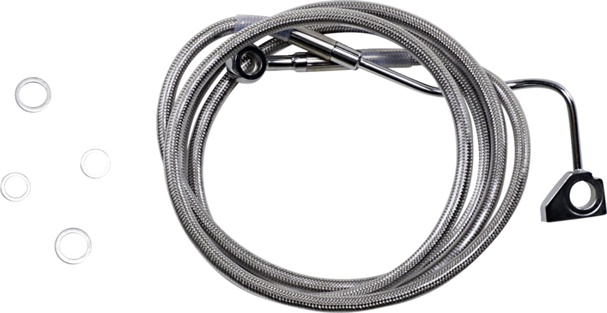 Drag Specialties Line Br 14 5 Fl W/Abs S+10 BRAKE LINES-HOSES-STAINLESS ST Drag Specialties