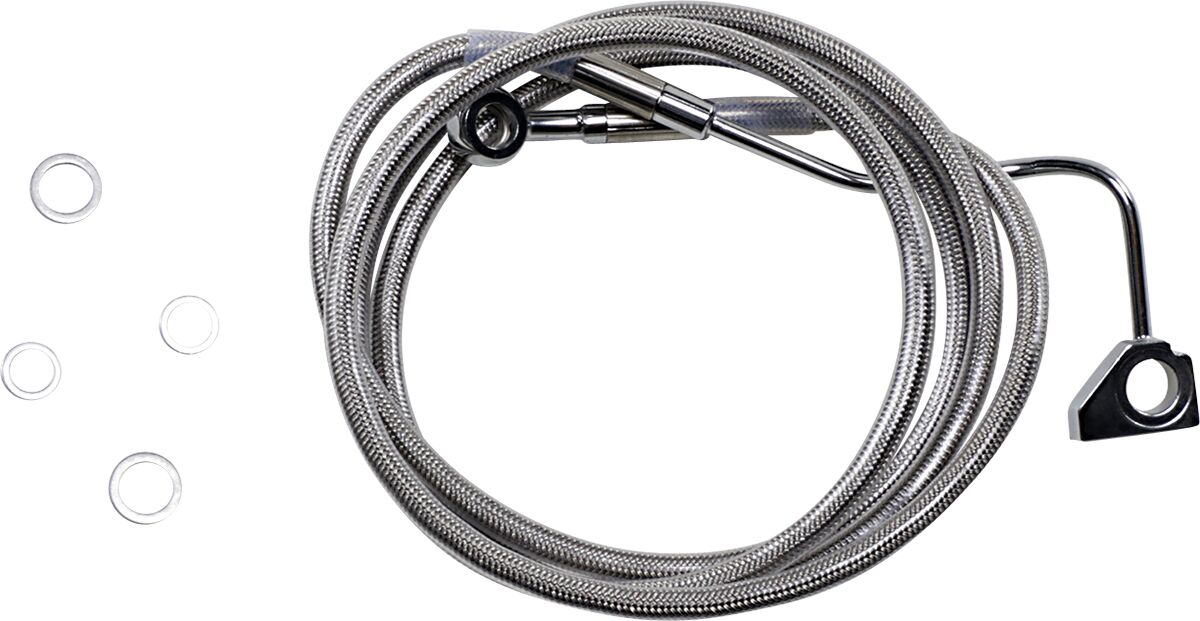 Drag Specialties Line Br 14 5 Fl W/Abs S+10 BRAKE LINES-HOSES-STAINLESS ST Drag Specialties