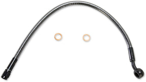 Magnum Shielding Brake Line Front Upper Dual Disc Abs Designer Chrome Black Brake Lines Hoses Stainless Magnum Shielding