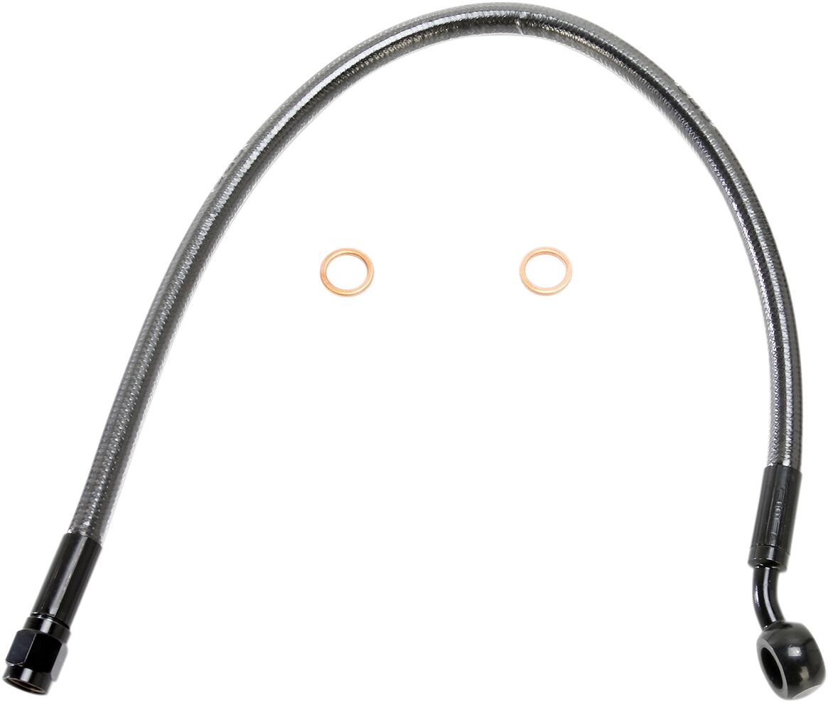 Magnum Shielding Brake Line Front Upper Abs Designer Black Pearl Brake Lines Hoses Stainless Magnum Shielding