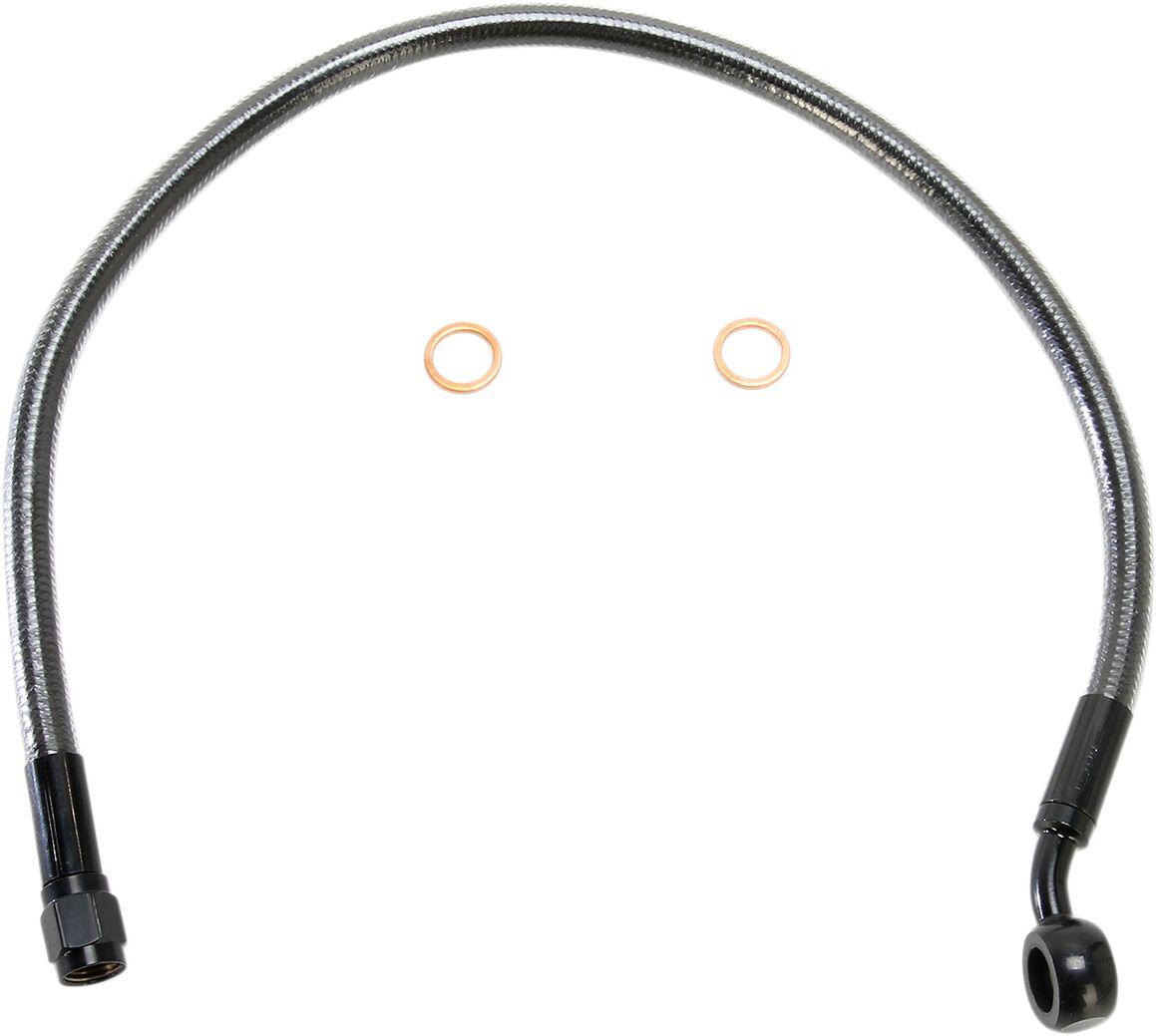 Magnum Shielding Brake Line Front Upper Abs Designer Black Pearl Brake Lines Hoses Stainless Magnum Shielding
