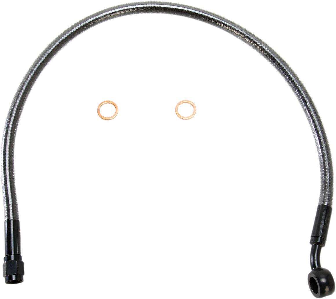 Magnum Shielding Brake Line Front Upper Abs Designer Black Pearl Brake Lines Hoses Stainless Magnum Shielding