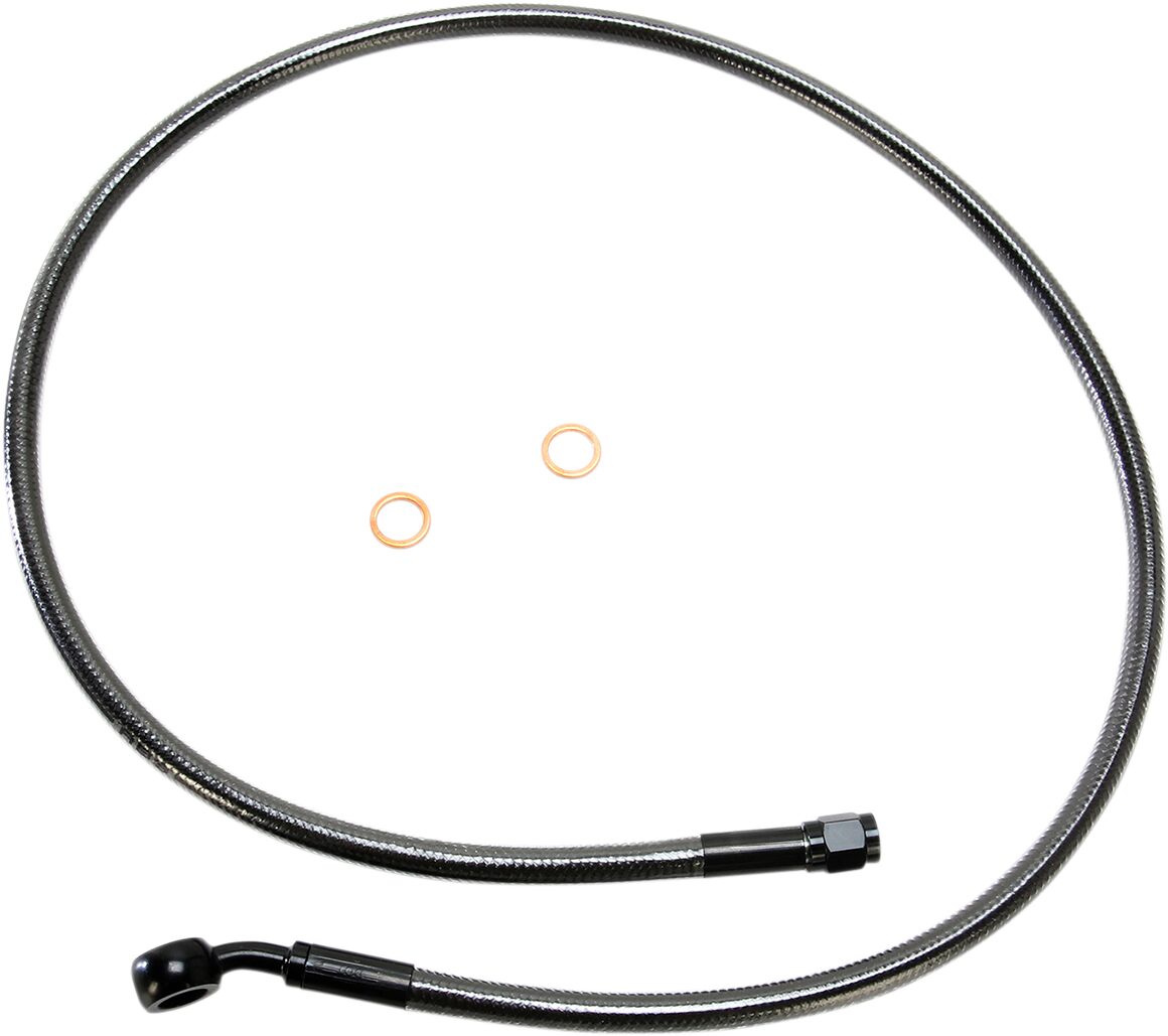 Magnum Shielding Brake Line Front Upper Abs Designer Black Pearl Brake Lines Hoses Stainless Magnum Shielding