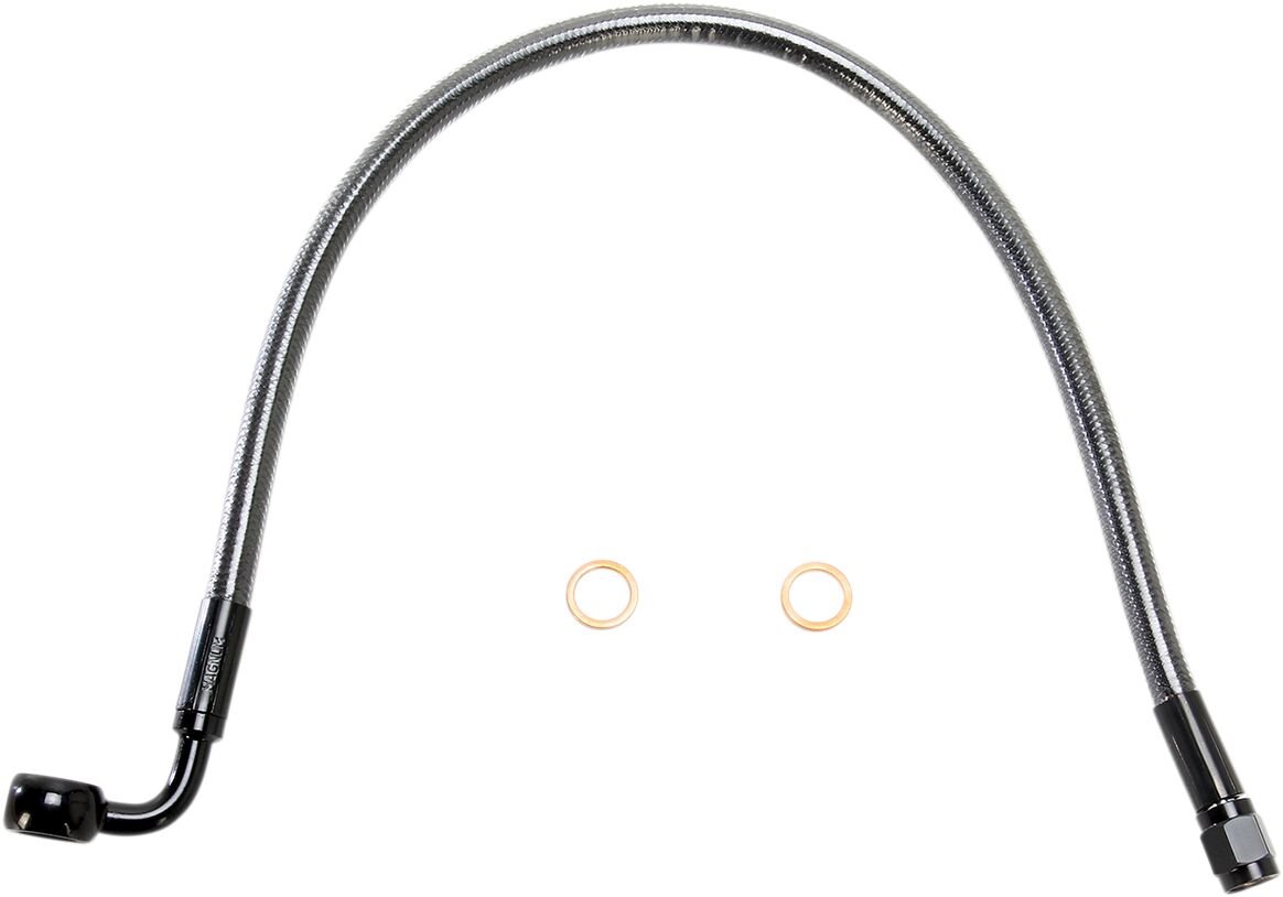 Magnum Shielding Brk Frt Lne 90/10 Mm17 Blk BRAKE LINES-HOSES-STAINLESS ST Magnum Shielding