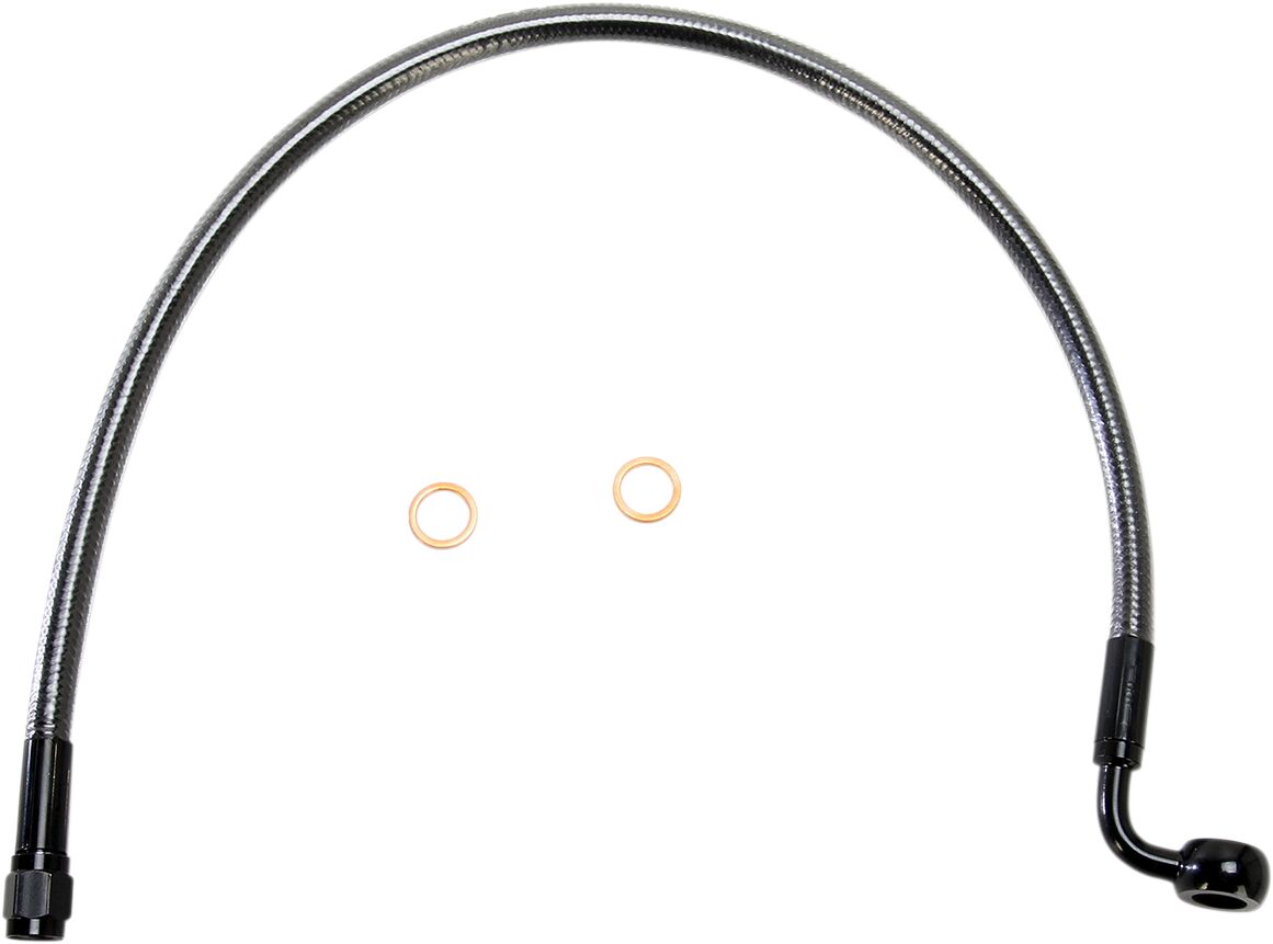 Magnum Shielding Brk Frt Lne 90/10 Mm19 Blk BRAKE LINES-HOSES-STAINLESS ST Magnum Shielding