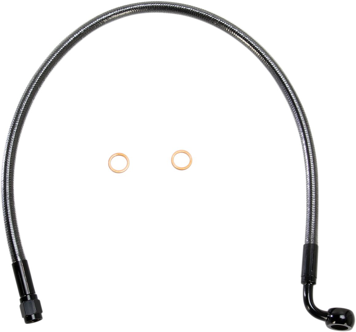 Magnum Shielding Brk Frt Lne 90/10 Mm21 Blk BRAKE LINES-HOSES-STAINLESS ST Magnum Shielding