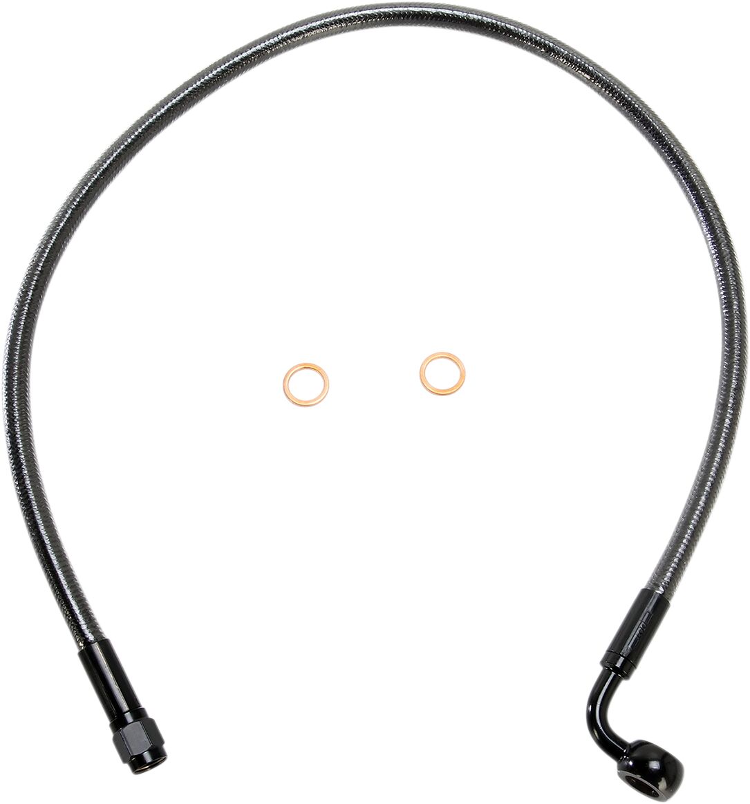 Magnum Shielding Brk Frt Lne 90/10 Mm24 Blk BRAKE LINES-HOSES-STAINLESS ST Magnum Shielding