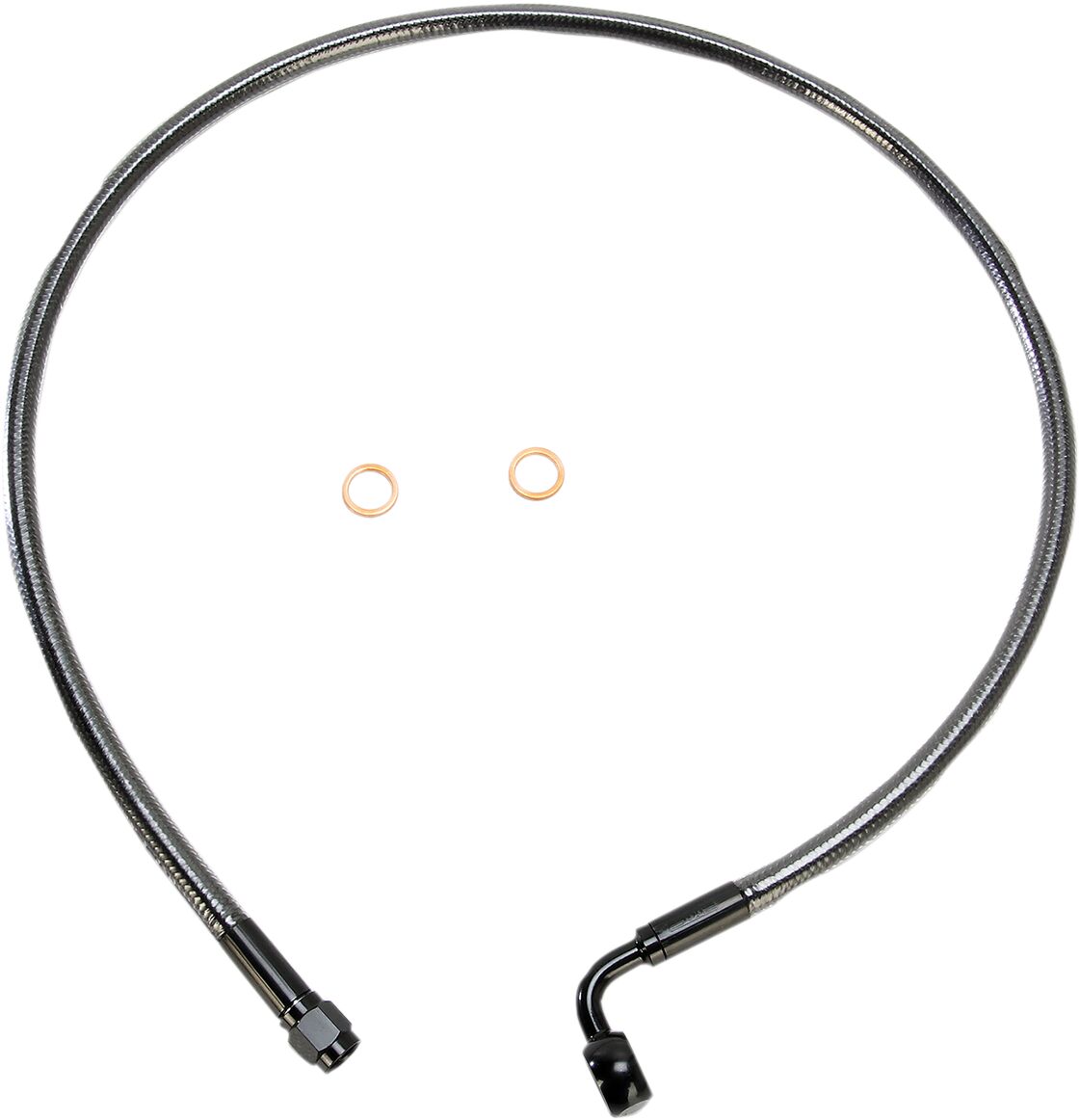 Magnum Shielding Brake Line Front Upper Abs Designer Black Pearl Brake Lines Hoses Stainless Magnum Shielding