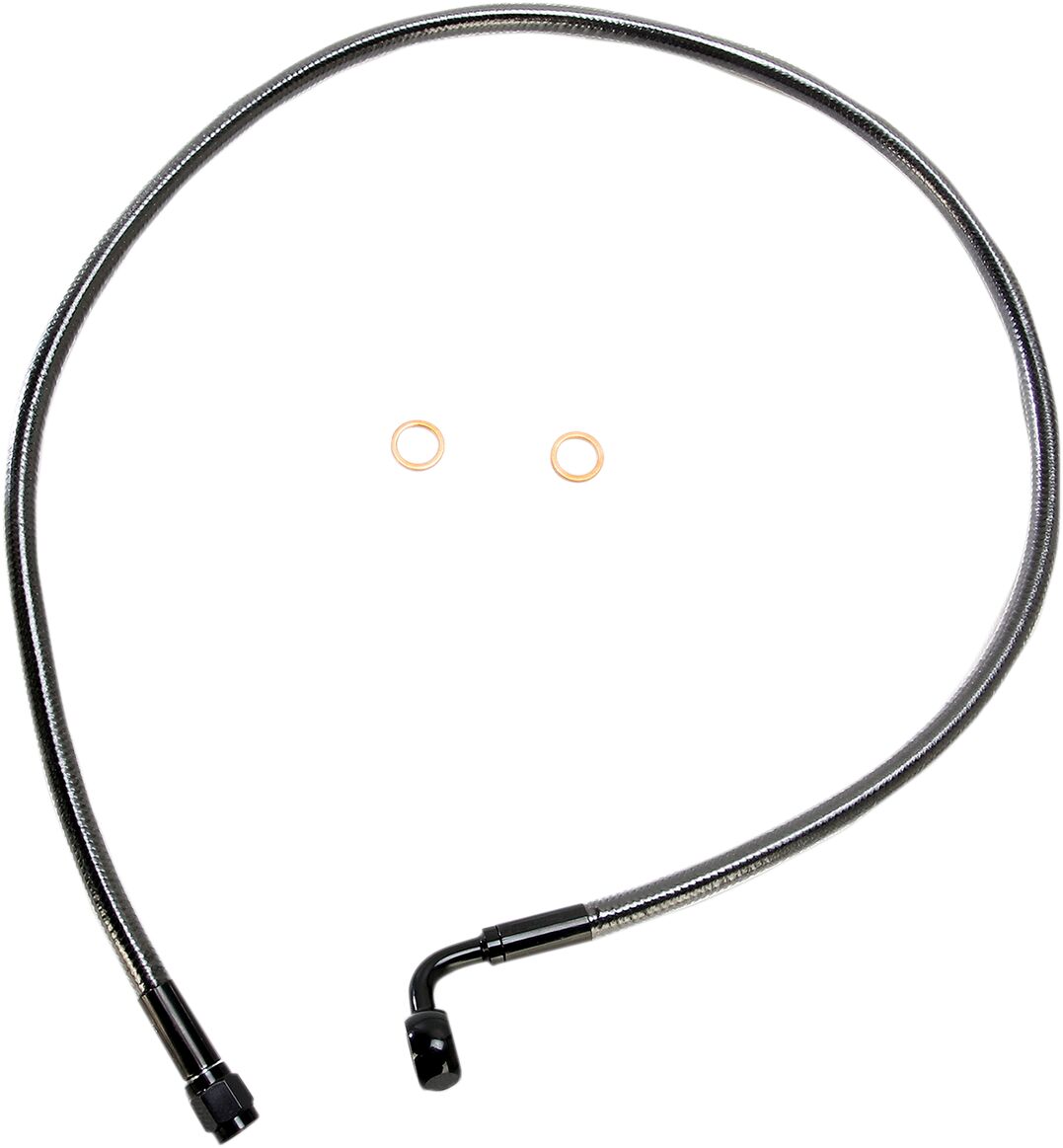 Magnum Shielding Brk Frt Lne 90/10 Mm32 Blk BRAKE LINES-HOSES-STAINLESS ST Magnum Shielding