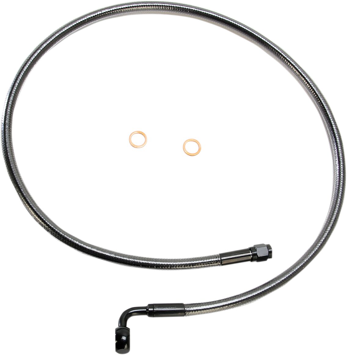 Magnum Shielding Brk Frt Lne 90/10 Mm34 Blk BRAKE LINES-HOSES-STAINLESS ST Magnum Shielding
