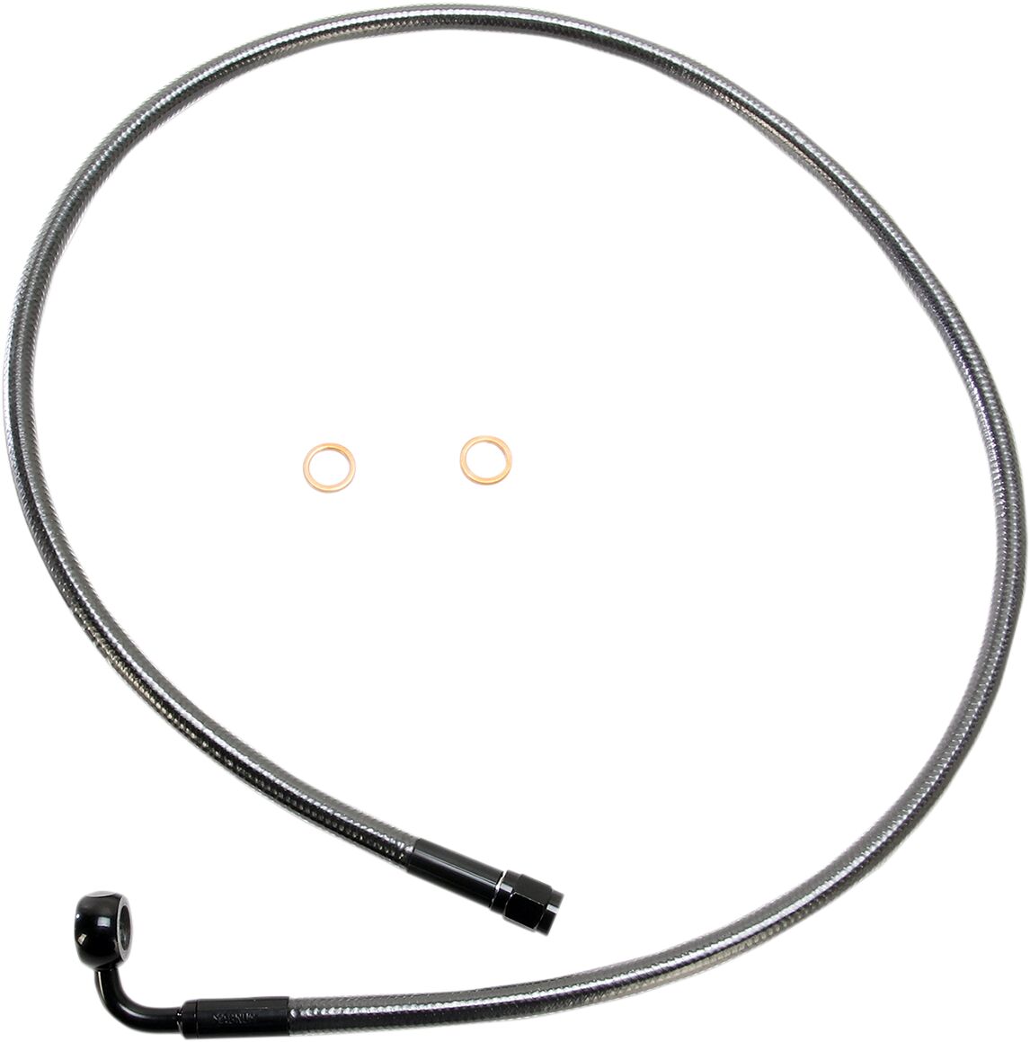 Magnum Shielding Brk Frt Lne 90/10 Mm36 Blk BRAKE LINES-HOSES-STAINLESS ST Magnum Shielding