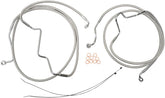 Magnum Shielding Brk Lwr Line Abs Flht Pol BRAKE LINES-HOSES-STAINLESS ST Magnum Shielding