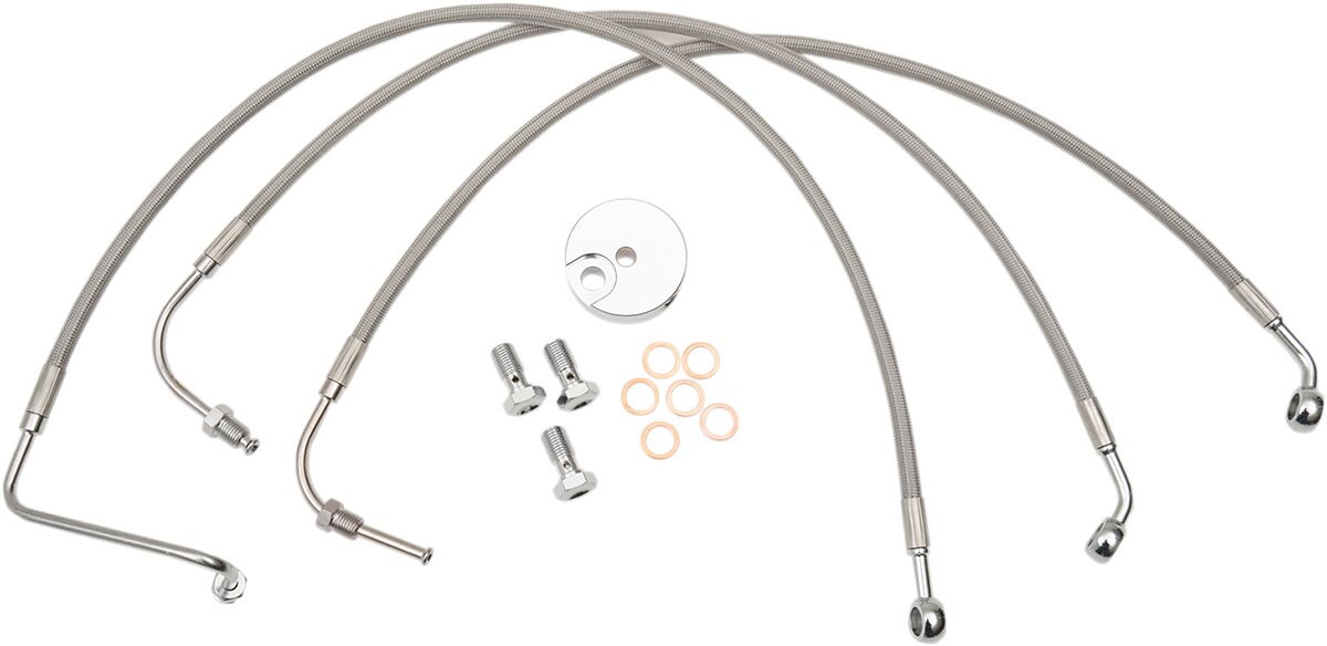 La Choppers Brkelines Ss18 20 96 07 Rk BRAKE LINES-HOSES-STAINLESS ST La Choppers