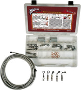 Magnum Shielding Byo Brk Line Basic Chrome BRAKE LINE HARDWARE Magnum Shielding