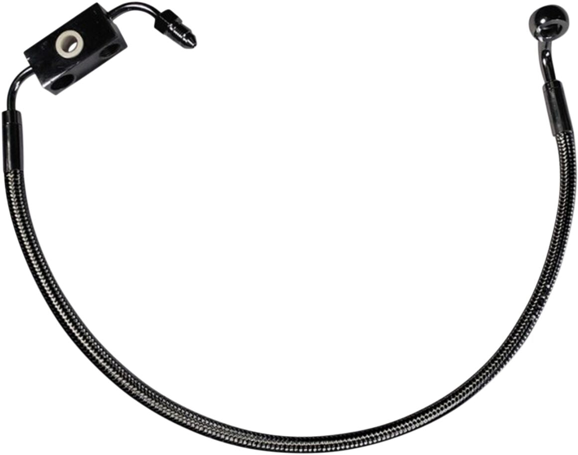 Magnum Shielding Brake Line Front Lower Designer Chrome Black Brake Lines Hoses Stainless Magnum Shielding