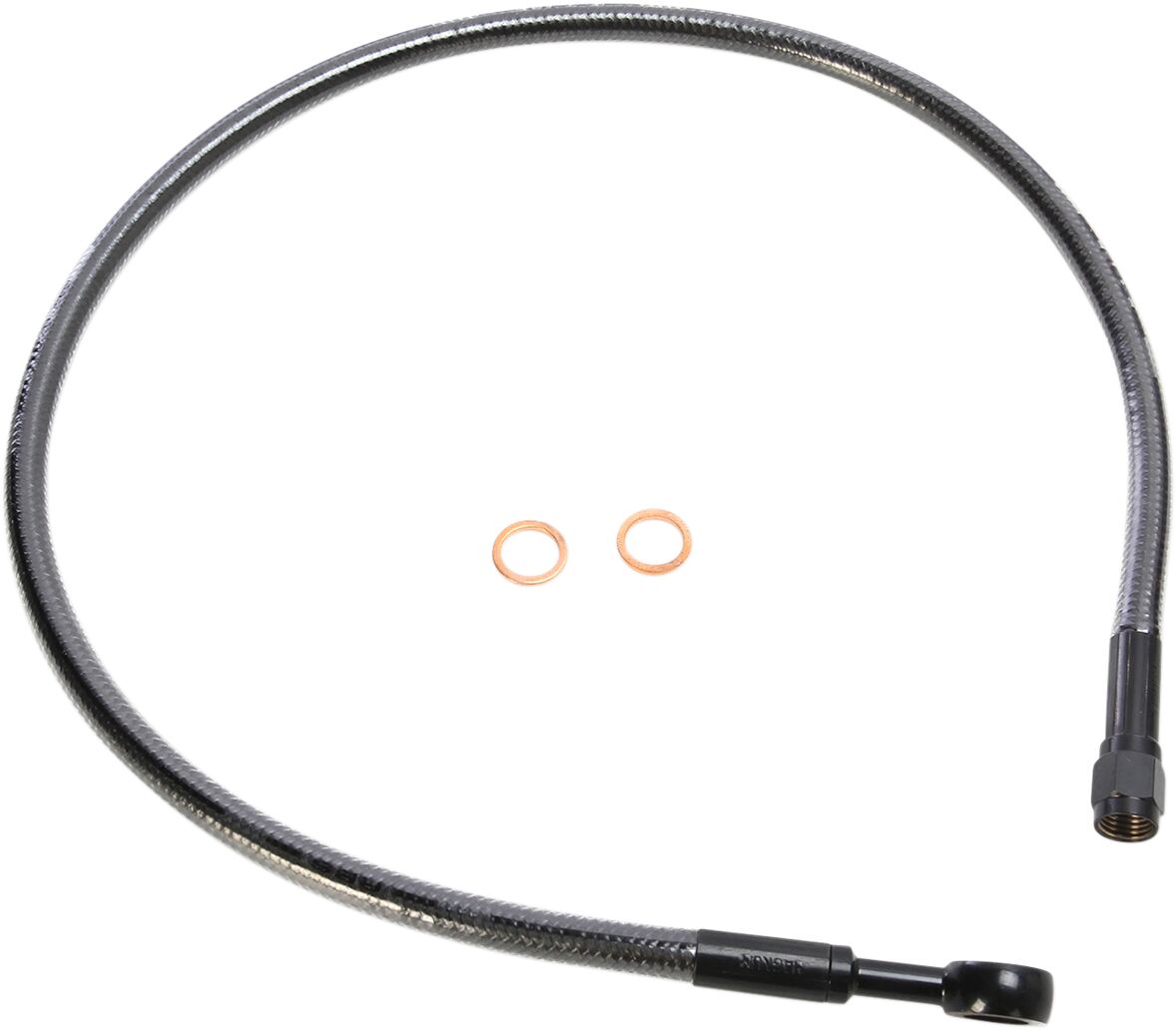 Magnum Shielding Brake Line Front Upper Abs Designer Black Pearl Brake Lines Hoses Stainless Magnum Shielding