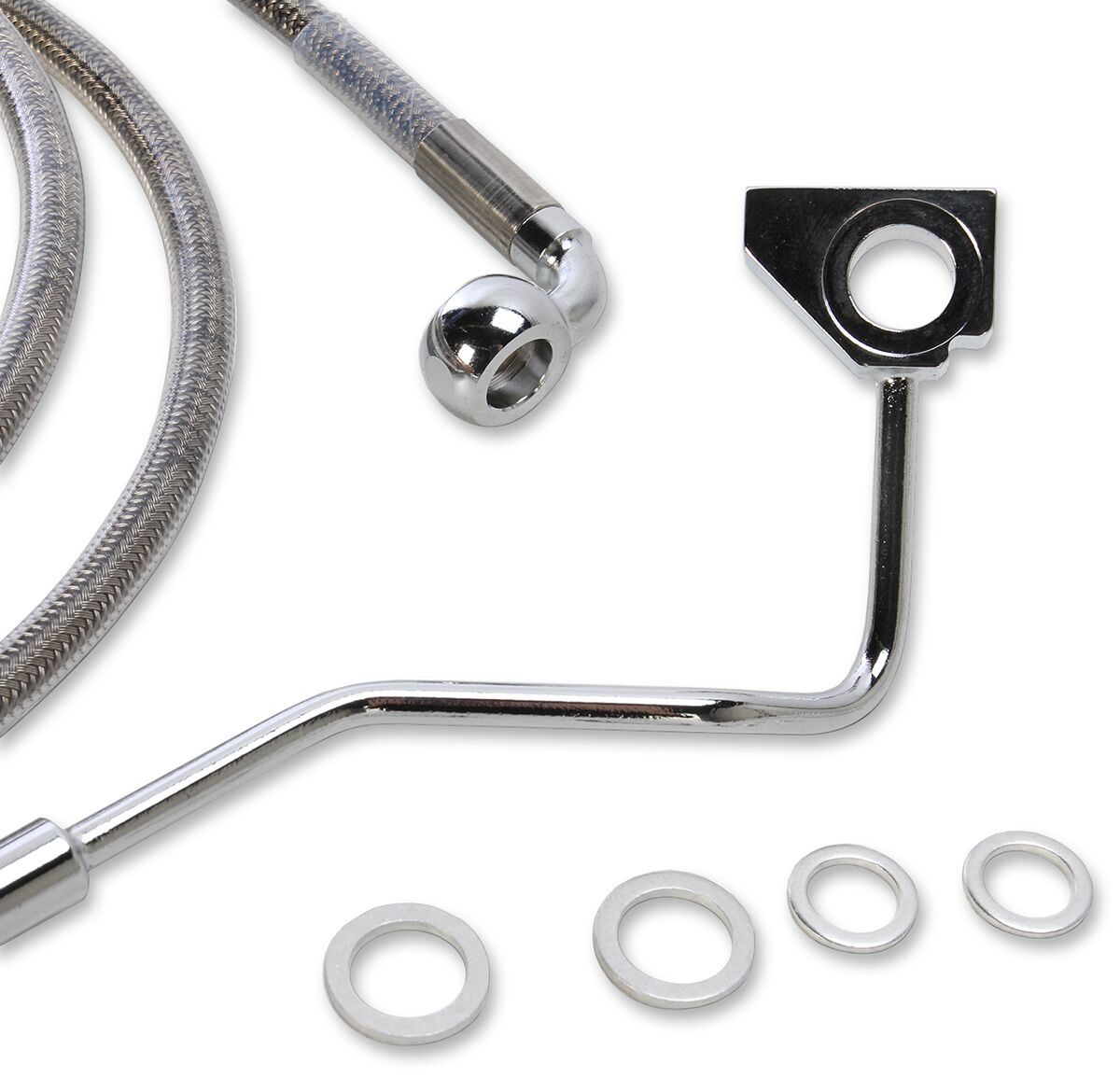 Drag Specialties Line Brake Ss 15 19 Fltr+8 BRAKE LINES-HOSES-STAINLESS ST Drag Specialties