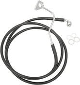 Drag Specialties Brake Line Kit Front Standard Length Black Vinyl Stainless Steel Brake Lines Hoses Stainless Drag Specialties