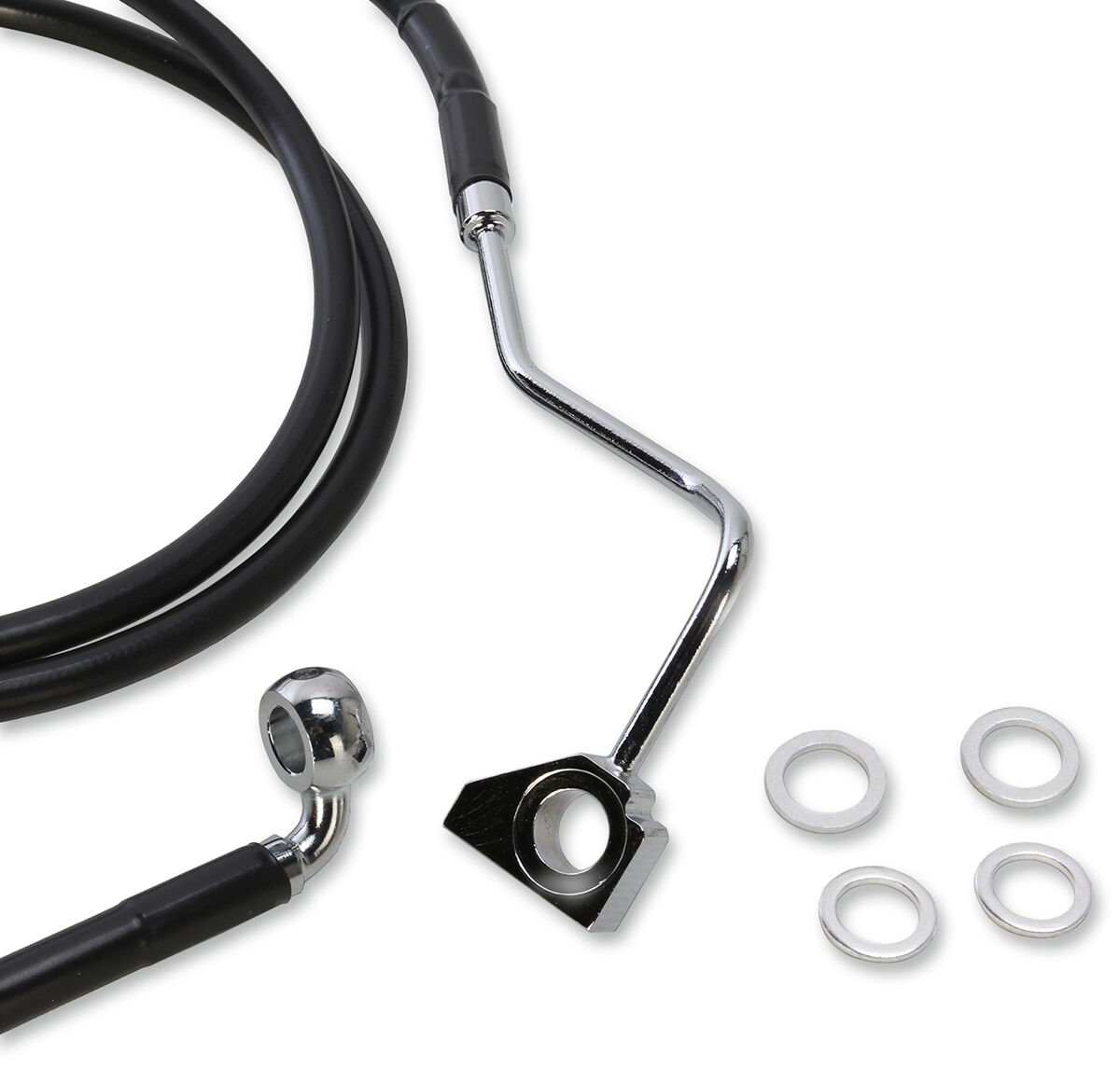 Drag Specialties Line Brake Bl 15 19 Fltr+4 BRAKE LINES-HOSES-STAINLESS ST Drag Specialties