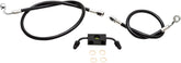 La Choppers Handlebar Cable/Brake & Clutch Line/Wire Kits And Components / Stainless Steel|Vinyl / Black Brake Lines Hoses Stainless La Choppers