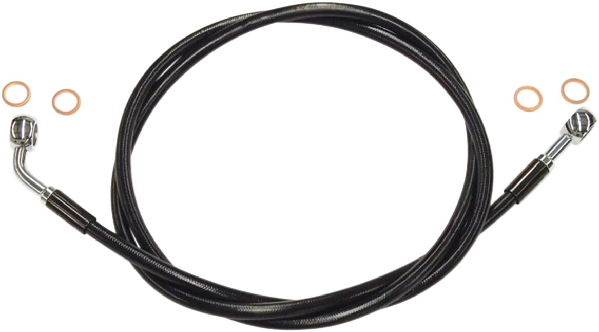 Magnum Shielding Brake Line E Z Align Xr Non Abs Black Pearl Black/Braided 44" Brake Lines Hoses Stainless Magnum Shielding