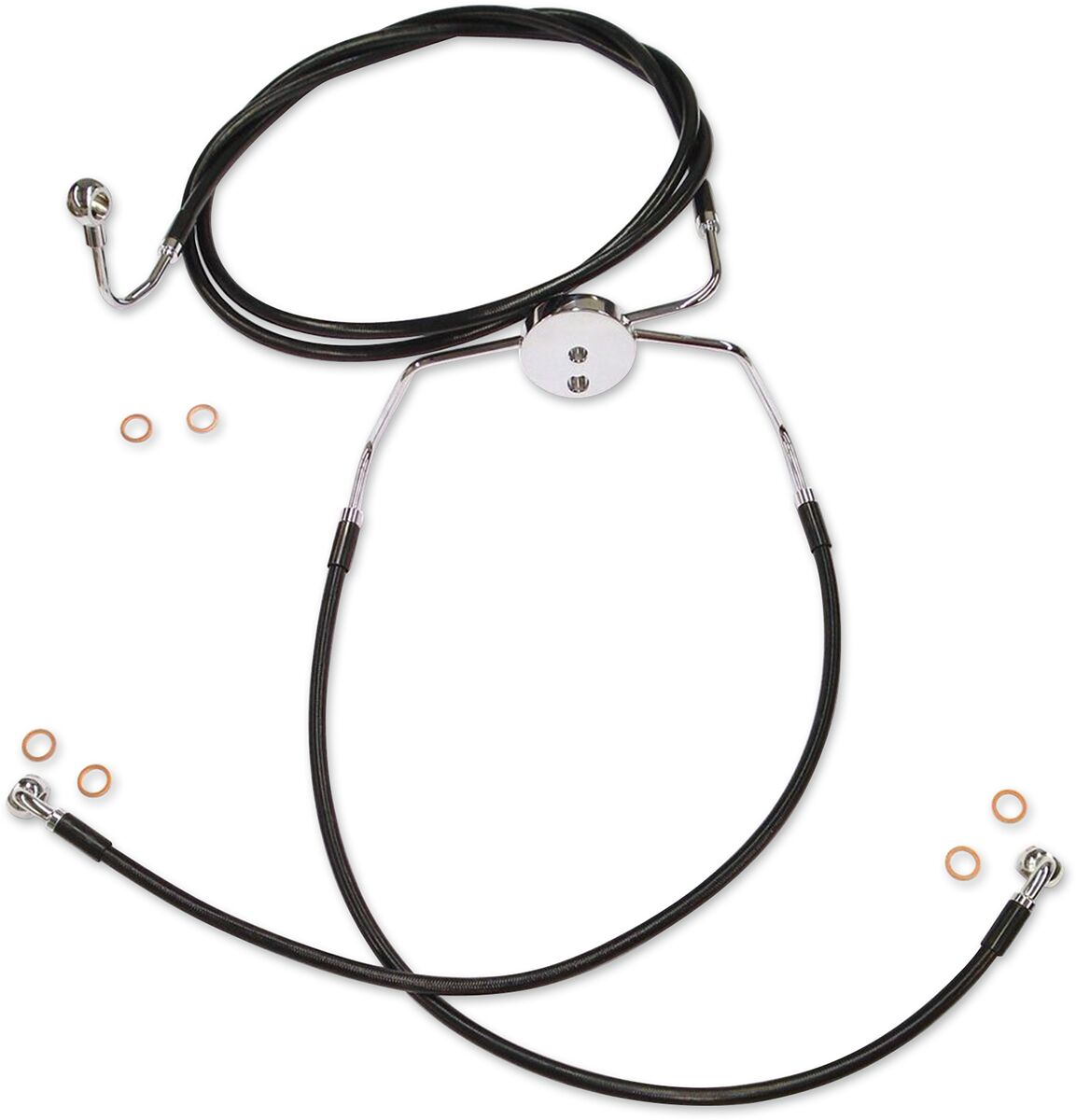 Magnum Shielding Line Brake Xr Lower Blk BRAKE LINES-HOSES-STAINLESS ST Magnum Shielding