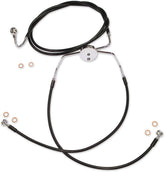 Magnum Shielding Line Brake Xr Lower Blk BRAKE LINES-HOSES-STAINLESS ST Magnum Shielding