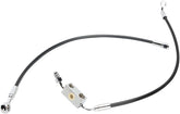 Magnum Shielding Brake Line Kit Single Disc E Z Align Xr 21" Abs Stainless Steel W/Black Coating Brake Lines Hoses Stainless Magnum Shielding