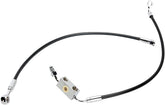 Magnum Shielding Brake Line Kit Single Disc E Z Align Xr 25" Abs Stainless Steel W/Black Coating Brake Lines Hoses Stainless Magnum Shielding