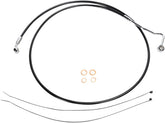 Magnum Shielding Line Brake Upper Xr Blk BRAKE LINES-HOSES-STAINLESS ST Magnum Shielding