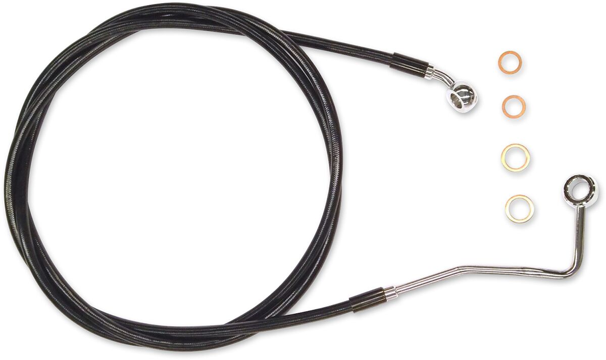 Magnum Shielding Line Brake Upper Xr Blk BRAKE LINES-HOSES-STAINLESS ST Magnum Shielding