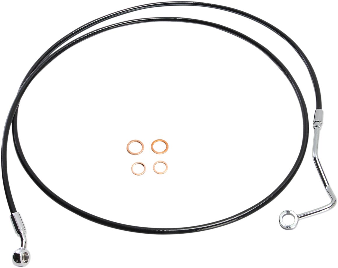 Magnum Shielding Line Brake Upper Xr Blk BRAKE LINES-HOSES-STAINLESS ST Magnum Shielding