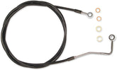 Magnum Shielding Brake Line Kit Abs Upper Front E Z Align Xr 72" Length Black Pearl Braided Brake Lines Hoses Stainless Magnum Shielding