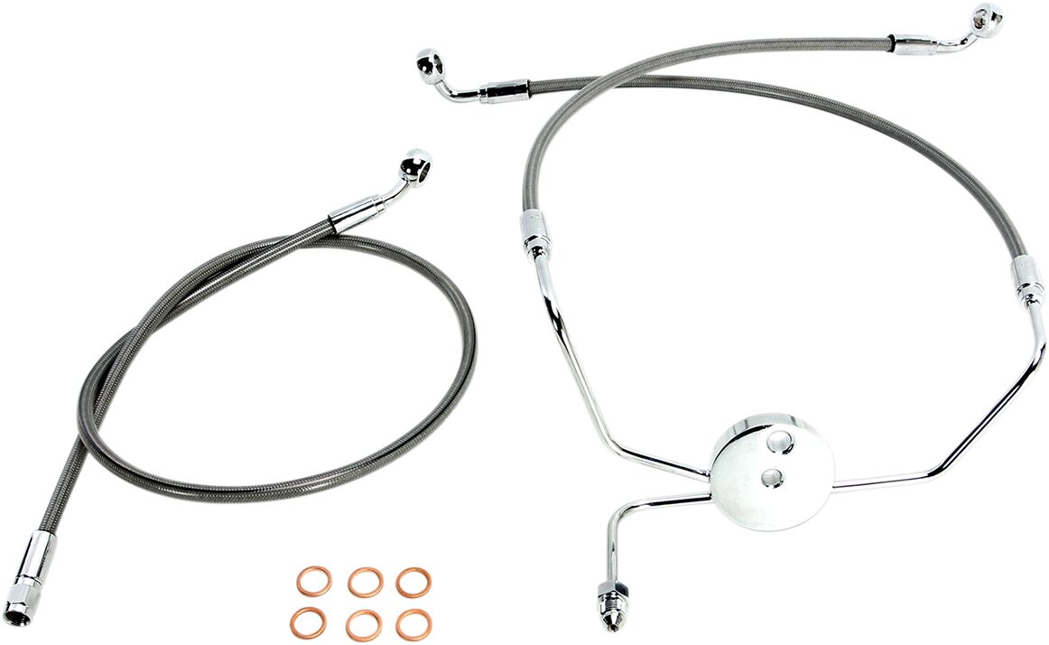 Magnum Shielding Line Brake Front Xr Ss BRAKE LINES-HOSES-STAINLESS ST Magnum Shielding