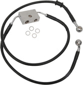 Drag Specialties Frt Brake Line Xl Bk +8 Brake Lines Hoses Stainless Drag Specialties