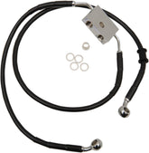 Drag Specialties Frt Brake Line Xl Bk +10 Brake Lines Hoses Stainless Drag Specialties