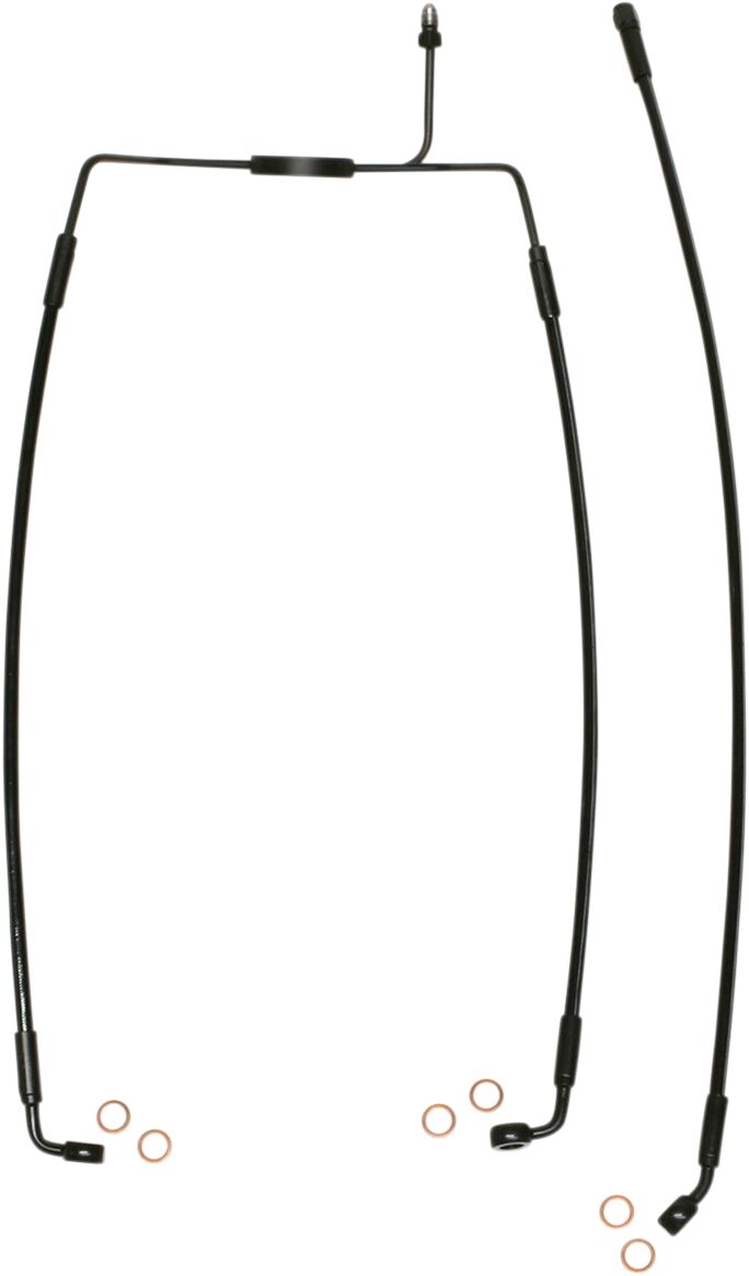 Magnum Shielding Line Brake Front Xr Blk BRAKE LINES-HOSES-STAINLESS ST Magnum Shielding