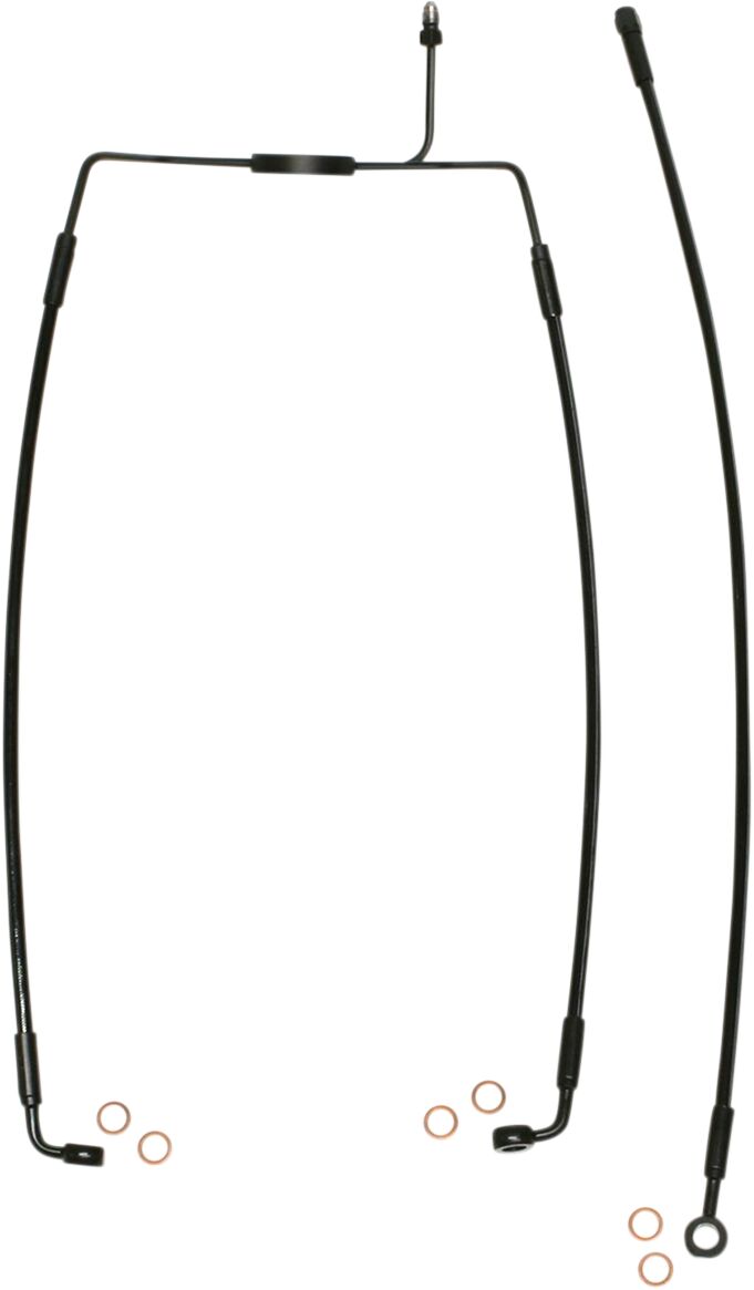 Magnum Shielding Line Brake Front Xr Blk BRAKE LINES-HOSES-STAINLESS ST Magnum Shielding