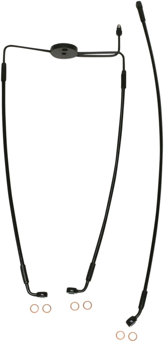 Magnum Shielding Line Brake Front Xr Blk BRAKE LINES-HOSES-STAINLESS ST Magnum Shielding