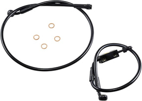 Magnum Shielding Line Brake Front Xr Blk BRAKE LINES-HOSES-STAINLESS ST Magnum Shielding