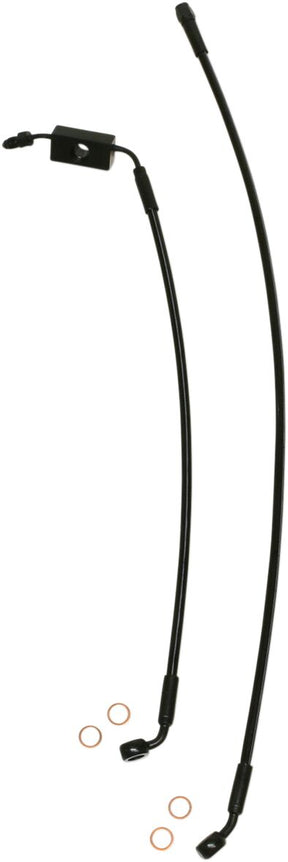 Magnum Shielding Line Brake Front Xr Blk BRAKE LINES-HOSES-STAINLESS ST Magnum Shielding