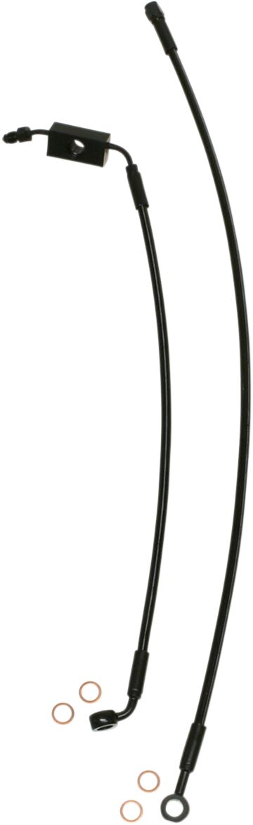 Magnum Shielding Line Brake Front Xr Blk BRAKE LINES-HOSES-STAINLESS ST Magnum Shielding