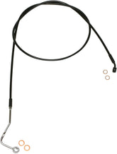 Magnum Shielding Line Brake Mid Upr Xr Blk BRAKE LINES-HOSES-STAINLESS ST Magnum Shielding