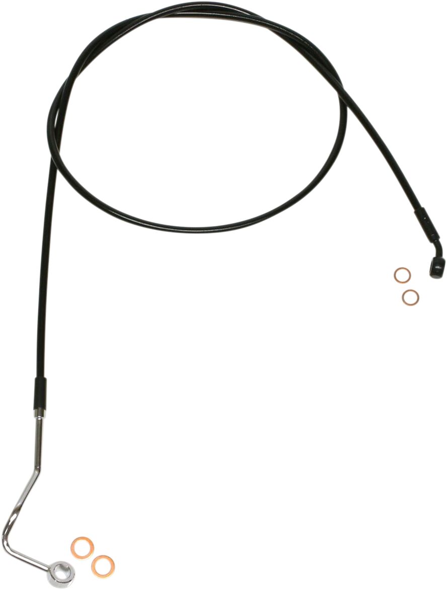 Magnum Shielding Line Brake Mid Upr Xr Blk BRAKE LINES-HOSES-STAINLESS ST Magnum Shielding