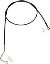 Magnum Shielding Line Brake Mid Upr Xr Blk BRAKE LINES-HOSES-STAINLESS ST Magnum Shielding